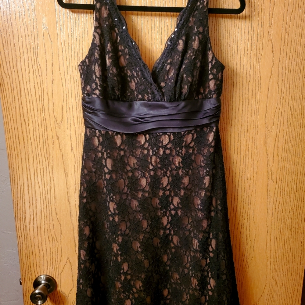 Black & Tan Cocktail Dress